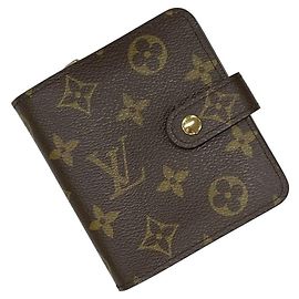 Portafoglio bi-fold Louis Vuitton Brown Monogram