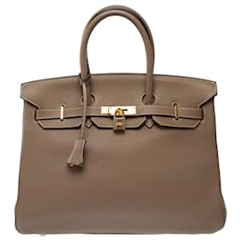 Hermès Borsa HERMES Birkin 35 in Pelle Étoupe - 103873
