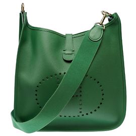 Hermès Borsa HERMES Evelyne in Pelle Verde - 103861