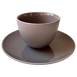 4 stoneware cups + saucer Calvin Klein Home - Taupe - 8 available