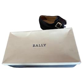 Scarpe Monk Strap in Pelle Nera Bally