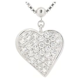 Autre Marque Collana Rose Vif K18WG Diamanti