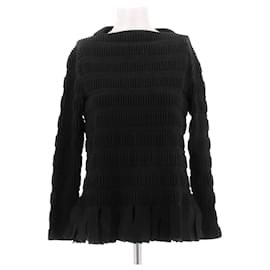 Alaïa Top in lana nero con frange