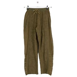 Autre Marque Pantalones de algodón caqui BAZISZT XS
