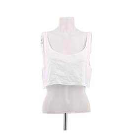 Prada Crop Top aus weißer Baumwolle