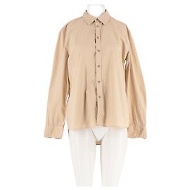 Nili Lotan Baumwollhemd Beige M