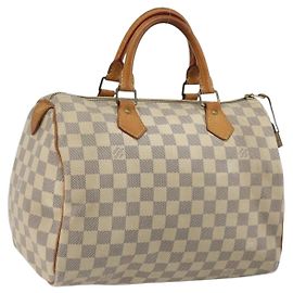 LOUIS VUITTON Damier Azur Speedy 30 Hand Bag N41533 LV