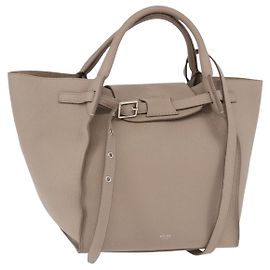 Céline CELINE Big Bag Small Hand Bag Leather Gray Silver