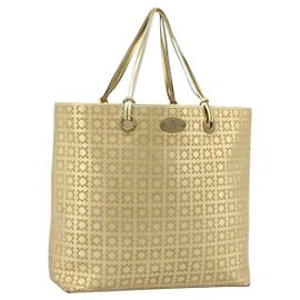 Céline CELINE Tote Bag Suede Gold