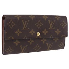 LOUIS VUITTON Monogram Portefeuille Sarah Long Wallet M61734 LV