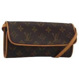 LOUIS VUITTON Monogram Pochette Twin PM Shoulder Bag M51854 LV