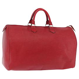 LOUIS VUITTON Epi Speedy 40 Hand Bag Red M42987 LV
