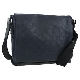 LOUIS VUITTON Damier Infini District PM Shoulder Bag Onyx N41033
