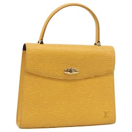 LOUIS VUITTON Epi Malesherbes Hand Bag Tassili Yellow M52379 LV
