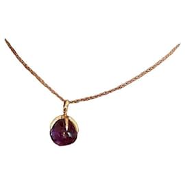 Pomellato 18kt Gelbgold Halskette mit Amethyst-Anhänger