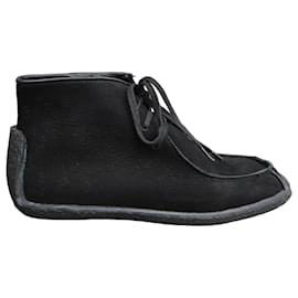 Stivaletti Y's Yohji Yamamoto in camoscio nero