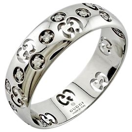 Anello Gucci GG Icon in Oro Bianco 18K