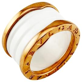 Bulgari Bvlgari B.zero1 Ring mit 4 Bändern aus Roségold und Keramik