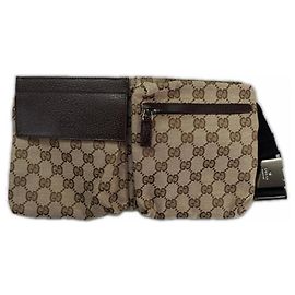 Marsupio Gucci in tela GG beige