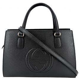 Borsa a mano Gucci Soho in pelle nera