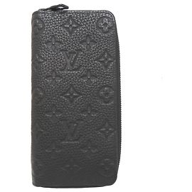 Louis Vuitton Zippy Wallet aus schwarzem Taurillon-Leder