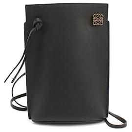 Borsa a tracolla Loewe in pelle di vitello nera