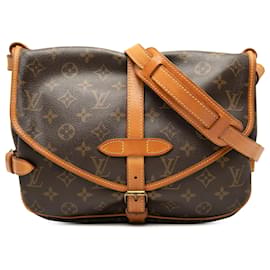 Louis Vuitton Brown Monogram Saumur 30