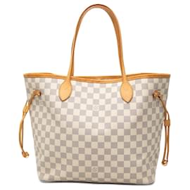 Louis Vuitton White Damier Azur Neverfull MM