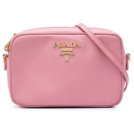 Prada Mini Borsa Camera Lux in Saffiano Rosa