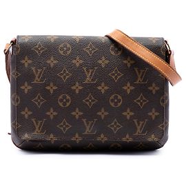 Louis Vuitton Brown Monogram Musette Tango Short Strap