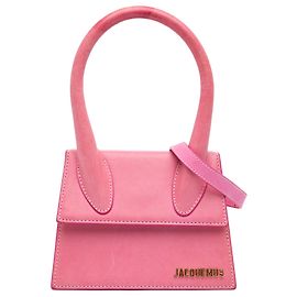 Jacquemus Le Chiquito Moyen em couro rosa