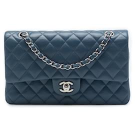 Chanel Blue Medium Classic Caviar Double Flap