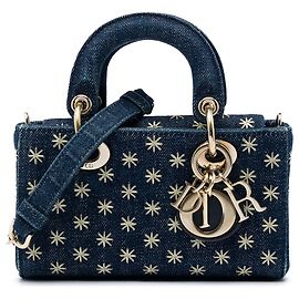 Dior Blue Micro Denim Embroidered Star Lady D Joy