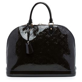 Louis Vuitton Blue Monogram Vernis Alma GM