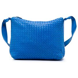 Bolso de hombro Bottega Veneta en Nappa Intrecciato azul