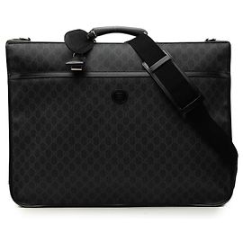 Gucci Black GG Supreme Retro Interlocking G Kleidertasche