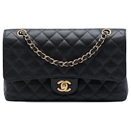 Chanel Black Medium Classic Caviar Double Flap