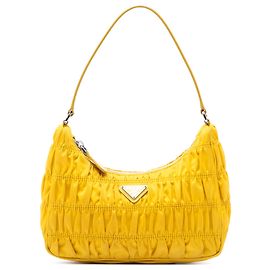 Sac à épaule Prada Re Edition en Tessuto Gaufre Jaune