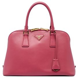 Borsa Satchel Prada Pink Medium Saffiano Lux Promenade