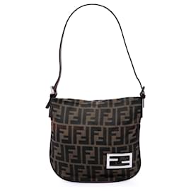 Bolso de hombro Fendi Brown Zucca Canvas