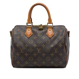 Louis Vuitton Brown Monogram Speedy Bandouliere 25
