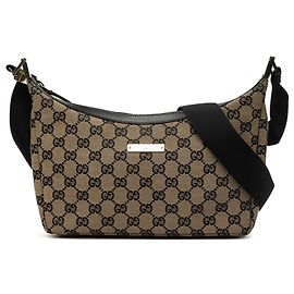 Borsa a tracolla Gucci in tela GG beige