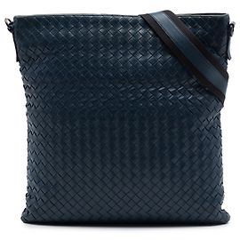 Bottega Veneta Borsa a tracolla VN in Nappa Intrecciato blu