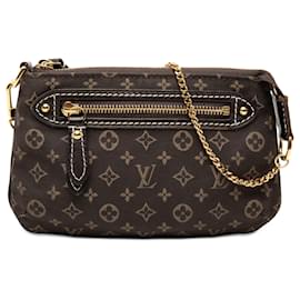Louis Vuitton Brown Monogram Mini Lin Mini Pochette Accessoires