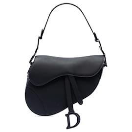 Borsa Saddle Dior in vitello ultra opaco nero