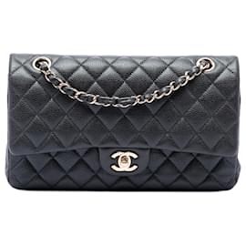 Chanel Black Medium Classic Caviar Double Flap