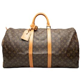 Louis Vuitton Brown Monogram Keepall 55