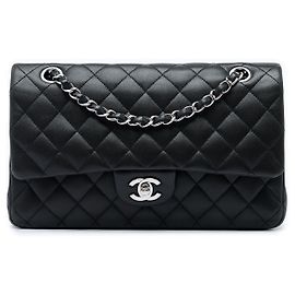 Chanel Black Medium Classic Lambskin Double Flap