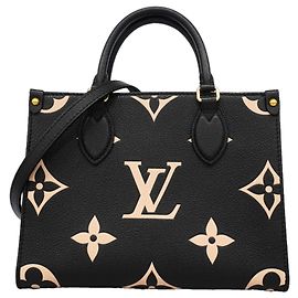 Borsa Louis Vuitton Monogram Empreinte Bicolor OnTheGo PM