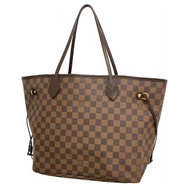 Borsa Tote Louis Vuitton Damier Neverfull MM in Ebene